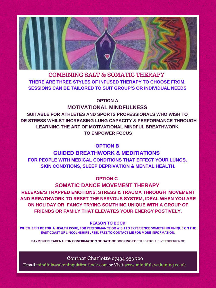 Experience halotherapy in Lincolnshire with somatic practices to boost breathing, movement & wellbeing - ideal for athletes & group retreats.